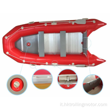 Barca da pesca gonfiabile in barca a doppio sedile in PVC